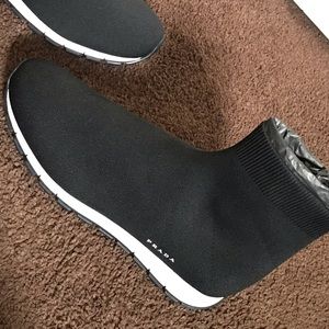 prada knit sneakers mens